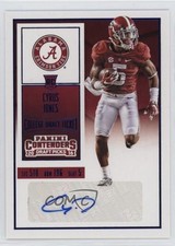 2016 Panini Contenders Draft Picks College Ticket Blue Foil Cyrus Jones Auto 3y4