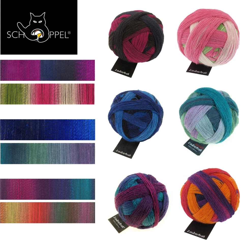 Schoppel Wolle ZAUBERBALL 4-fädig/4-fach mit einzigartigen Farbverläufen