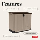 Keter Store-It-Out MIDI Outdoor Resin Storage Shed Weather-Resistant Beige 731161056727