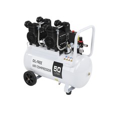 Leise Kompressor 50L &Ouml;lfrei 8bar 2200W 230V Tragbarer Luftkompressor Gewerblich
