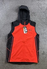 NEW Under Armour Storm Vortex Hooded HI-VIZ Vest 1298915-963 Mens XL Full Zip