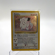 Wizards of the Coast Clefairy 5/102 Base Set Holo Rare 40 HP Basic 1999