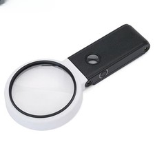 Folding Design Magnifying Glass with Light Stand Handheld Illuminated Magnifier