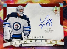2021-22 Upper Deck Ultimate Collection Signatures Connor Hellebuyck #US-CH Auto