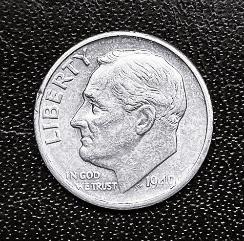 1949-S 10c SILVER Roosevelt Dime. Nice Grade  FREE Shipping  (R059)