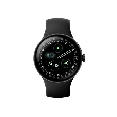 GOOGLE Pixel Watch 4 41 Wi-Fi Smartwatch Fluorelastomer, 130-215, Obsidian