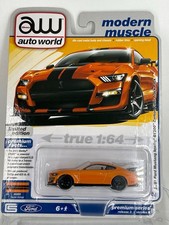 Auto World 1:64 scale 2021 Ford Mustang Shelby GT500 rel 3 ver B #2 orange
