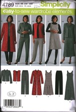 4789 Vintage Simplicity SEWING Pattern Misses Pants Vest Jacket Jumper Career +