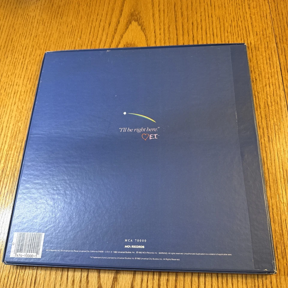 Michael Jackson E.T. 1982 Vinyl Storybook Box Set w/Book POSTER fan club card! Foto 2 de 4