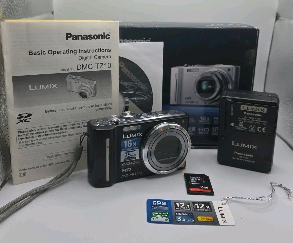松下Lumix dmc-tz10 数码相机| eBay