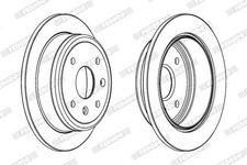 2x FERODO Premier Bremsscheiben Hinten für HYUNDAI GETZ (TB) 258mm DDF1606C