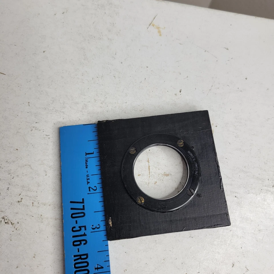 Original Grey Burke & James Wooden Lens Board Hole Rare Find Black - Image 2 of 4