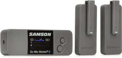 Samson Go Mic Mobile 2 Digital Wireless Microphone System - 2.4 GHz