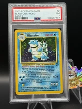 Hydro Pump Swirl!!! 2000 Pokemon Game Blastoise Base Set 2 Holo 2/130 - PSA 7