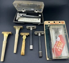 VINTAGE SCHICK RAZORS LOT INJECTOR DIAL DE TTO “ALL WILL NEED CLEANED”