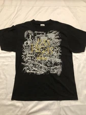 Vintage Tultex Las Vegas Embroidered BlackT-Shirt Size Large 2000