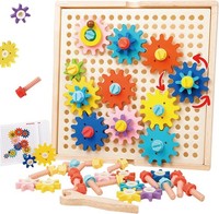 Montessori Spielzeug ZahnräDer Holzspielzeug Lernspiele Ab 3 Jahre Geschenk