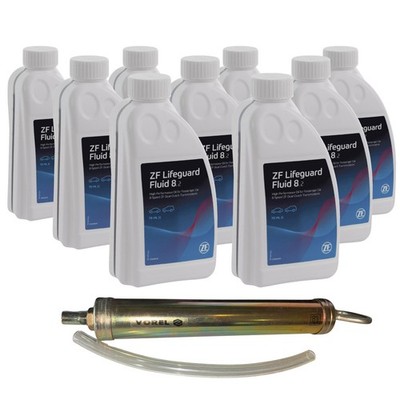 9L ZF Lifeguard Fluid 8.2 DCT Automatikgetriebeöl + Ölabsaugspritze Pumpe für