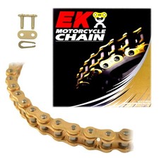 EK 420SH Heavy Duty Gold MX Race Motorcycle Chain (Clip Master) - 118 Links