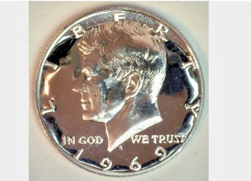 3-coin lot 1969-S P, D, Kennedy Half Dollars From Proof Set 40% Silver!