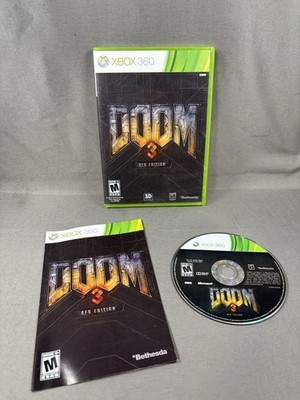 Doom 3 BFG Edition Microsoft Xbox 360 Tested And Works