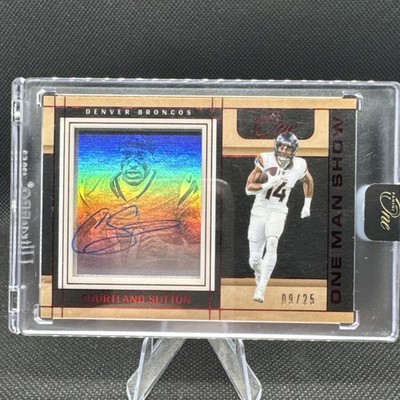 2024 Panini One One Man Show Courtland Sutton #179 Red /25 (AU)