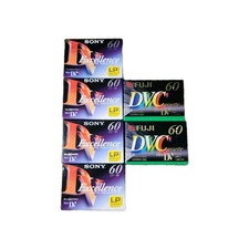 Lot 4 Sony Excellence  2 Fuji DV Tapes Digital Video Cassettes 60/90 min DVM60
