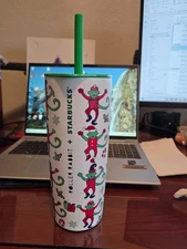 NEW Starbucks X Roller Rabbit Stainless Steel Tumbler Cup Red/Green Holiday 2025