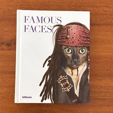 Famous Faces Hardcover Book by teNeues Cats in Celebrity Costumes Funny Gift
