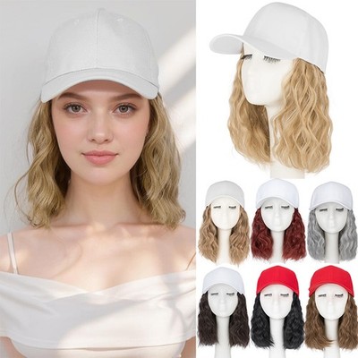 8in Short Baseball Cap Synthetic Straight Natural Wavy Hat  display picture 2