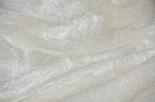 VELVET VELOUR PANNE CRUSHED BACKDROP STRETCH FABRIC 60" WIDE WHITE  BY THE YARD