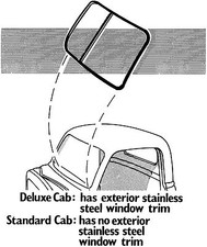 1947 1948 1949 1950 Chevrolet Truck Front Rear Window Seal Kit Deluxe Cab