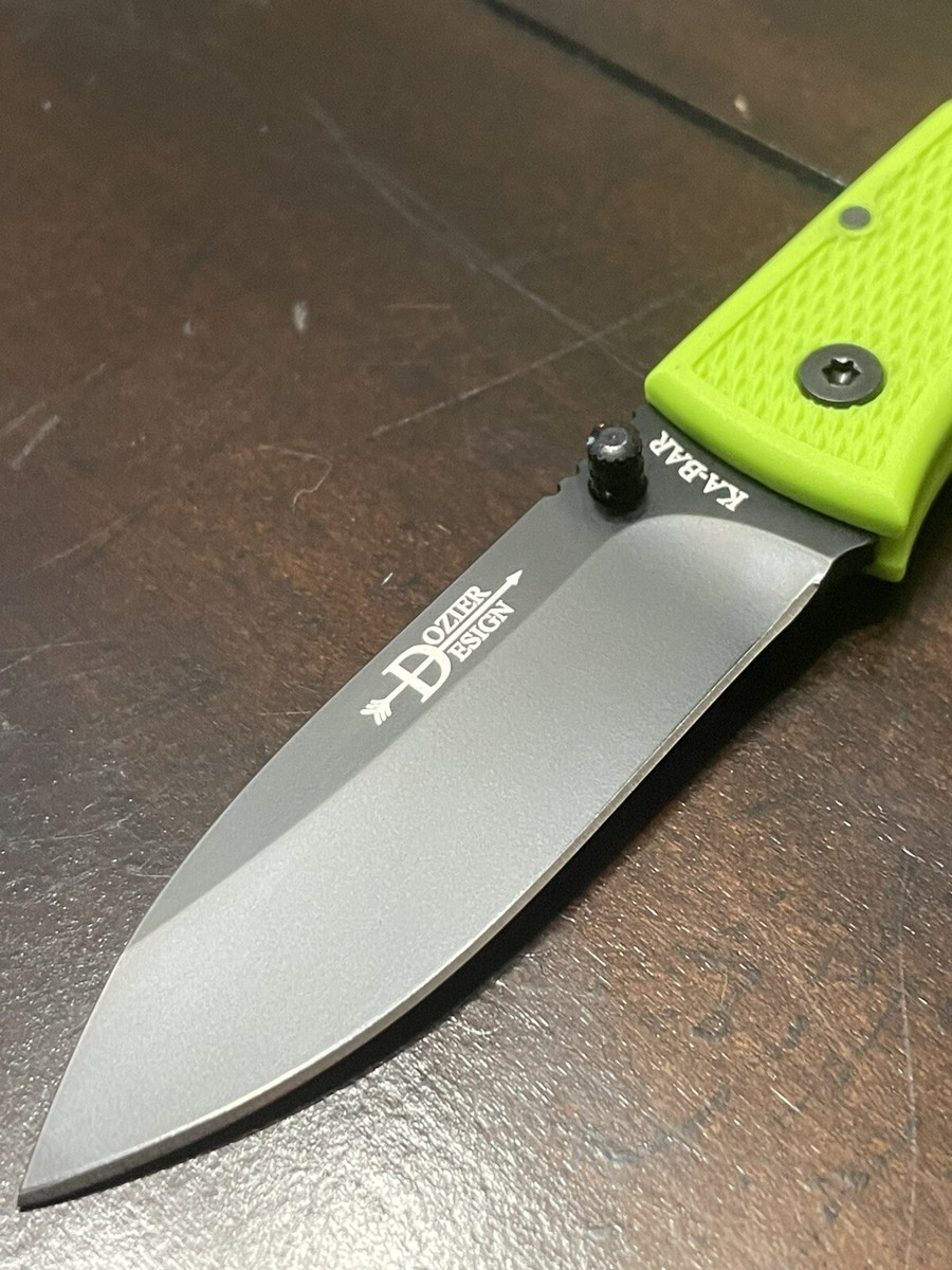 Ka-Bar 4062 ZG Dozier Folding Lockback Pocket Knife Zombie Green