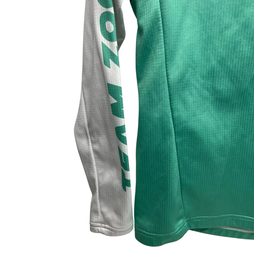 Team Zoot 1/4 Cremallera Mujer Grande Blanco Verde 2008 Ciclista Carrera Ohana Foto 2 de 4