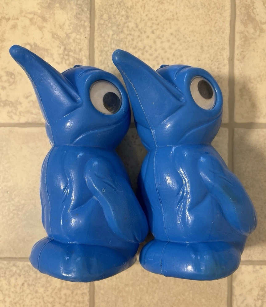 2 x Pinguin Sparkasse aus den 80er Jahren mit Wackelaugen zum Sammeln