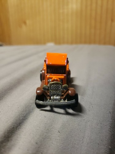 Loose Hot Wheels A Truckin Dump Truck Orange Yellow Brown Hong Kong Blackwall - Picture 5 of 7