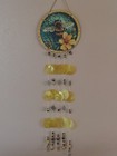 Handcrafted Beautiful Bee Capiz Shells And Beads Windchime. 26"x8 Inches