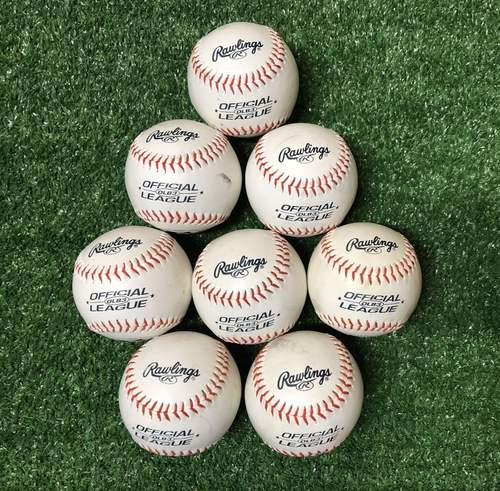 8 neue RAWLINGS (OLB3) OFFIZIELLE LIGA TRAININGS-BASEBALLS