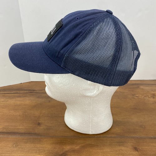 NoBull Snapback Hat OSFM Navy Blue Logo Patch Mesh Trucker CrossFit Cap - Picture 3 of 10