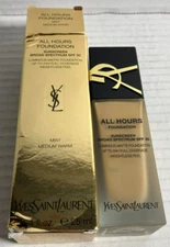 Yves Saint Laurent All Hours Foundation MW7 Medium Warm 25ml SPF30 *Open Box*