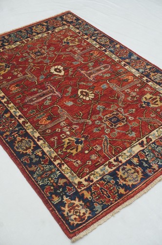 3 x 5 ft Red Bidjar Oriental Afghan Hand Knotted Traditional Area Rug - Picture 8 of 16