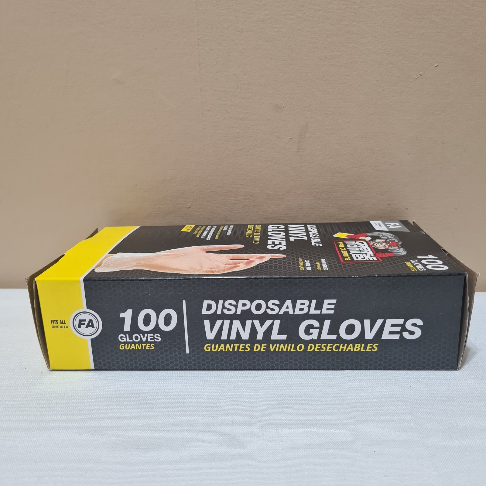 GREASE MONKEY PRO CLEANING DISPOSABLE LATEX GLOVES 100 COUNT LOOSE FIT