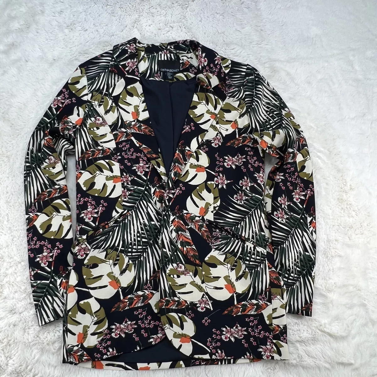 Cynthia rowley floral clearance blazer