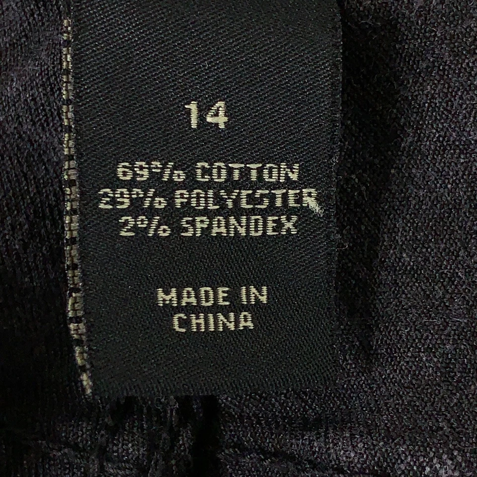 Pantalones cortos de jean Venezia para mujer talla 14 negros lavados senim con cuentas tiro medio cortados Foto 4 de 4