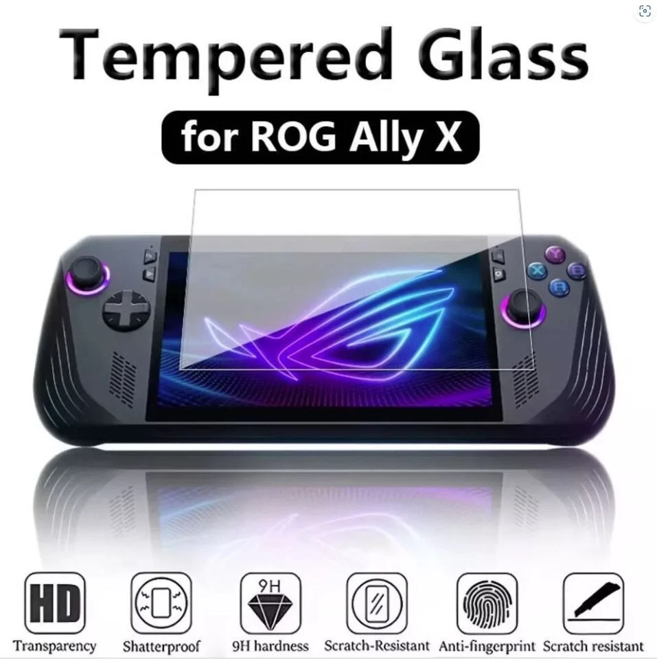 2X Screen Saver for ASUS ROG Ally X 2024/ ROG Ally 2023 Tempered Glass Protector - Image 2 of 4