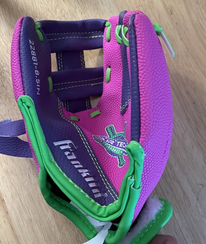 Franklin Sports Kids Baseball Glove AirTech Boys + Girls Youth Teeball Glove 8.5 - Picture 3 of 4