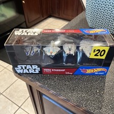 Hot Wheels Star Wars Hero Starship 4-Pack Set Die Cast New NIP Disney Kids Toys