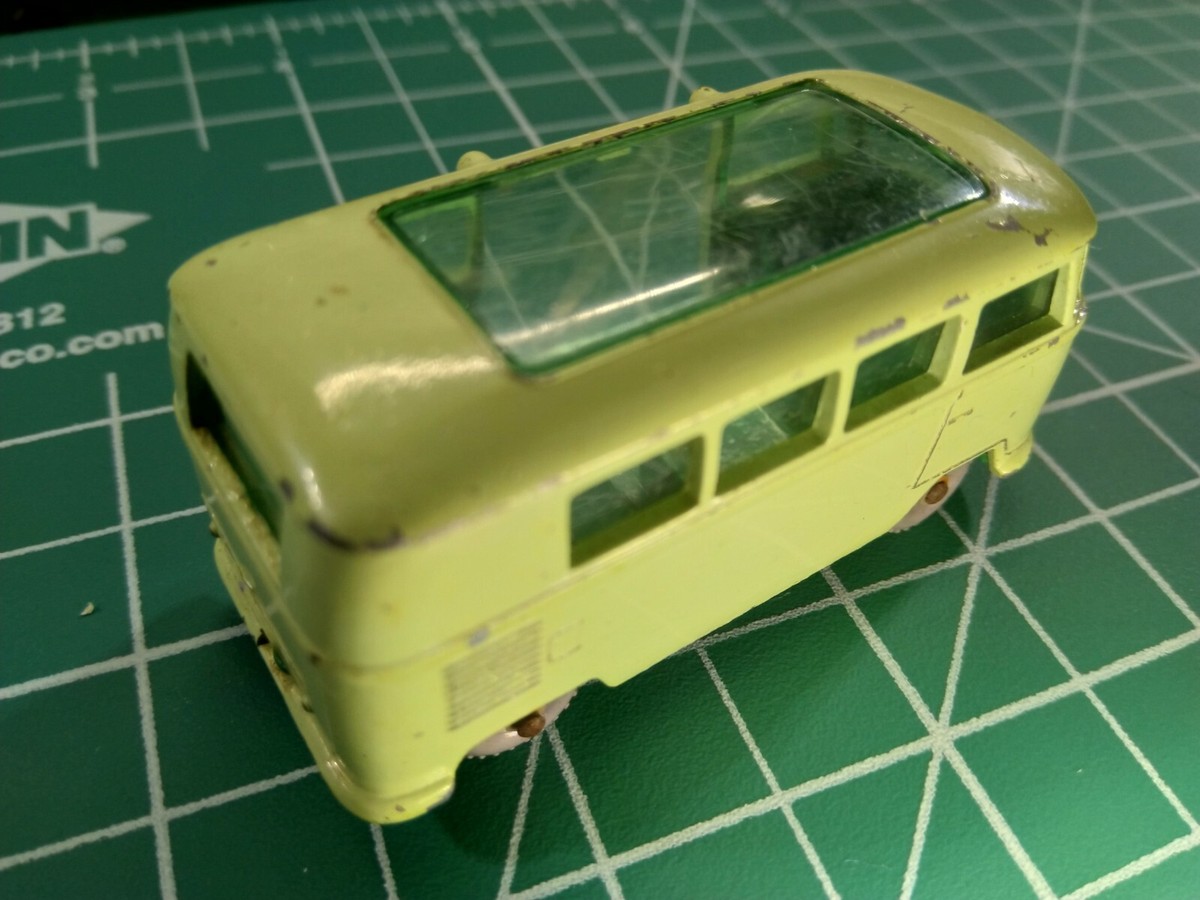 VINTAGE LESNEY Matchbox No 21 BEDFORD DUPLE LUXURY BUS COACH Gray