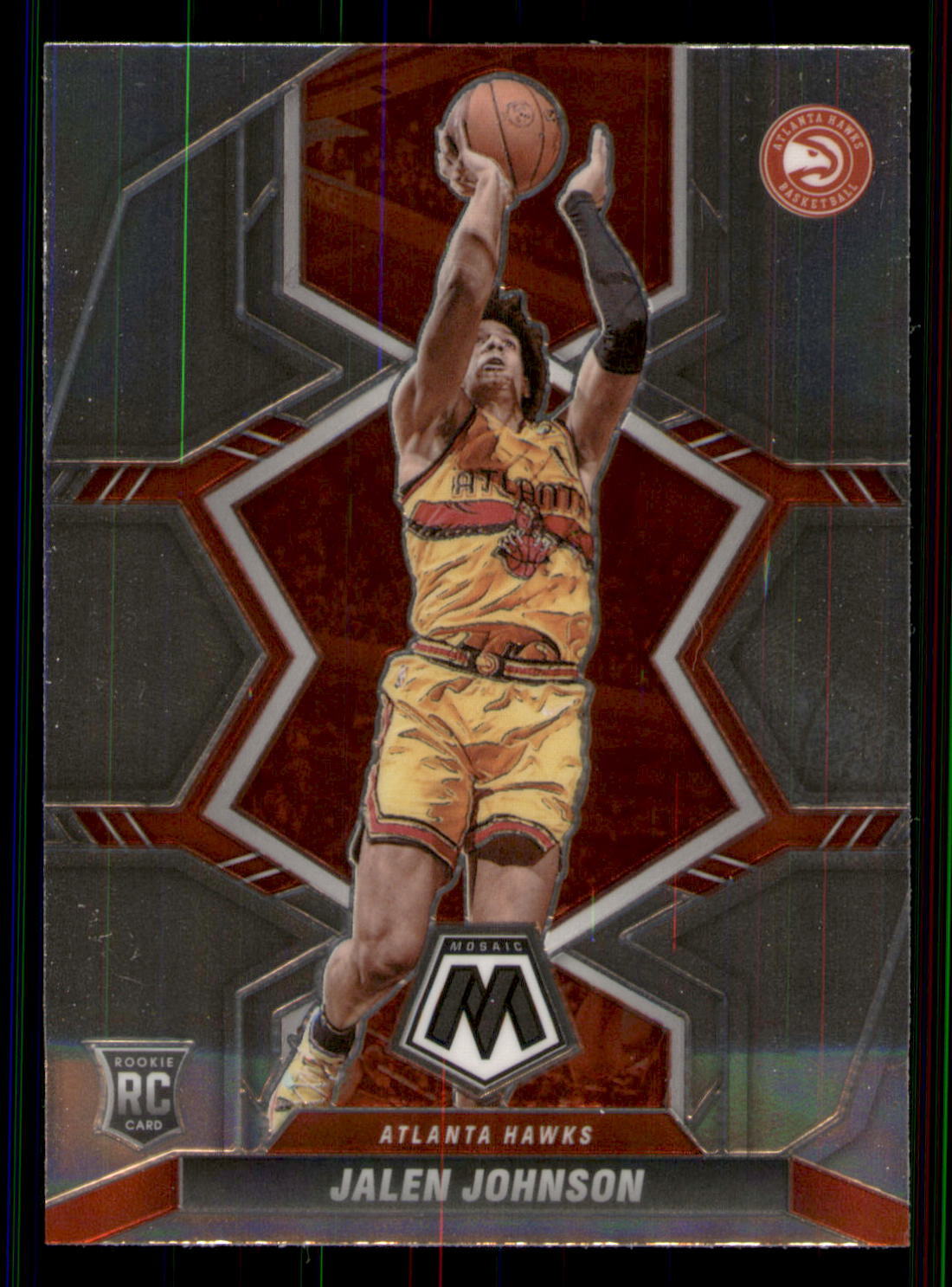 Jalen Johnson 2021-22 Panini Mosaic #228 RC Atlanta Hawks