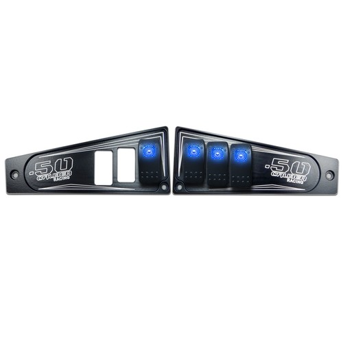 Polaris RZR Ride Command 2 Piece, 4 Switch Dash Panel Combo - Black - Picture 2 of 11
